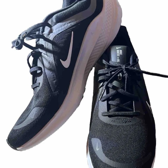 Nike Men's Quest 5 Road Running Shoes - Black/White DD0204-001 - Picture 6 of 12